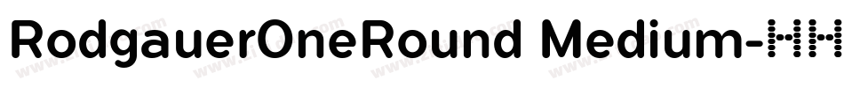 RodgauerOneRound Medium字体转换